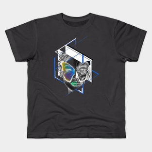 Geometric lady chaos Kids T-Shirt